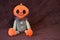 Halloween Jacko Lanter Pumpkin Headed Cute Monstee Plush With Cartoony Friendly Smiling Face