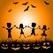 Halloween Kids Indicates Trick Or Treat And Children