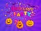 Halloween kids party banner.