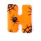Halloween letter H spider