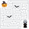 Halloween Maze - Grim Reaper & Pumpkin