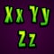 Halloween modern font XYZ