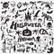 Halloween monsters doodles