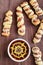 Halloween Mummy Hot Dogs with Dip