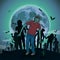 Halloween night moon zombi zombie evil spirits monster freak