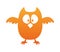 Halloween owl bird orange icon