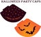 Halloween party cap hat Halloween Party Vintage cinema ticket concert and festival event, movie theater coupon Poster