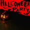 Halloween party invitation concept, pumpkin head bowl lantern on