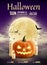 Halloween Party Realistic Poster