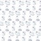 Halloween party seamless pattern background with scary ghost spooky character illustration