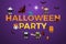 Halloween Party word design