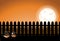 Halloween picket fence