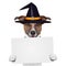 Halloween placeholder banner dog