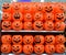 Halloween plastic pumpkins basket