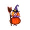 Halloween Plasticine little witch