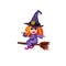 Halloween Plasticine little witch