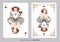 Halloween playing cards. Hearts Jack. Lady vampire hunter armed with stake and hammer, wearing goggles and 19th century clothes.