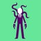 Halloween pop culture terror slenderman icon single