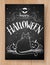 Halloween postcard chalked design