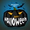 Halloween poster, Halloween, pumpkin effect, gray background, holiday pictures.