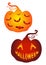 Halloween pumkins, vector