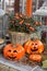 Halloween Pumpkin arrangement