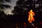 Halloween Pumpkin Art: Skeleton on Motorcycle