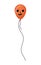 Halloween pumpkin balloon vector design