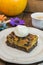 Halloween pumpkin brownie