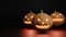Halloween pumpkin with candles inside, 3D render