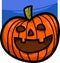 Halloween pumpkin cartoon illustration