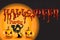 Halloween Pumpkin Cats Party Background