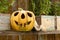 Halloween pumpkin decorated