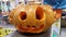 Halloween pumpkin design with copy space