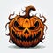 Halloween Pumpkin Digital Art Background