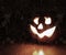 halloween pumpkin emoticon light darkness retro noir drama
