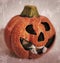 halloween pumpkin emoticon light darkness retro noir drama