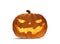 Halloween pumpkin evil face 3d-illustration