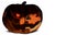 Halloween pumpkin evil horror face isolated 3d