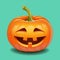 Halloween pumpkin face - crazy smile Jack o lantern
