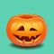 Halloween pumpkin face - creepy smile Jack o lantern
