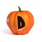 Halloween pumpkin font letter 3d rendering D