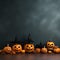 Halloween Pumpkin Forest Background