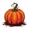 Halloween Pumpkin Gravestones Illustration Background