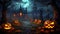 Halloween pumpkin halloween background illustration generative ai