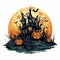 Halloween Pumpkin Hayride Background