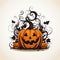 Halloween Pumpkin Hayride Background