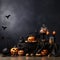 Halloween Pumpkin Hayride Background