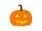 Halloween pumpkin icon, Jack O lantern on white background