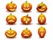 Halloween pumpkin icons